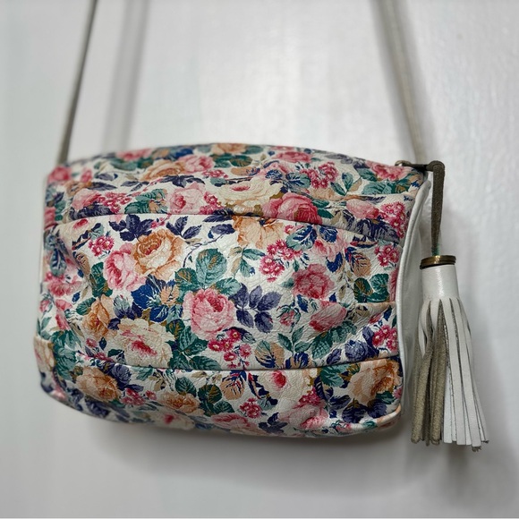 VTG 90s Floral Crossbody Bag - Picture 3 of 6